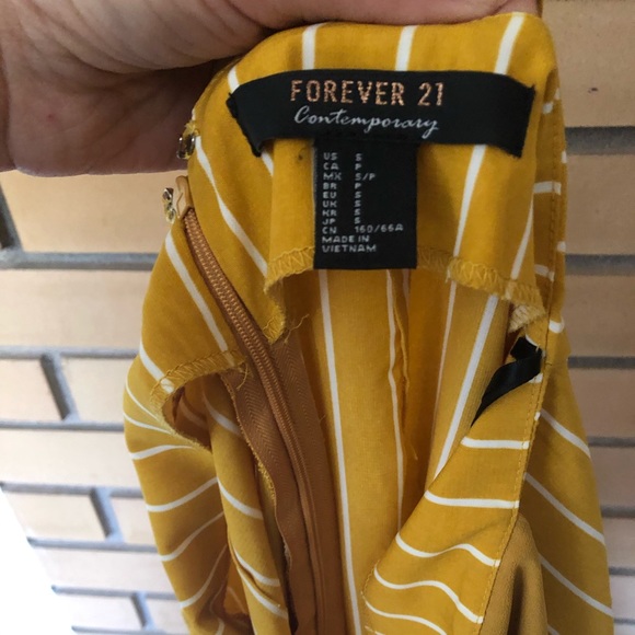 Yellow Striped Romper - Picture 3 of 3